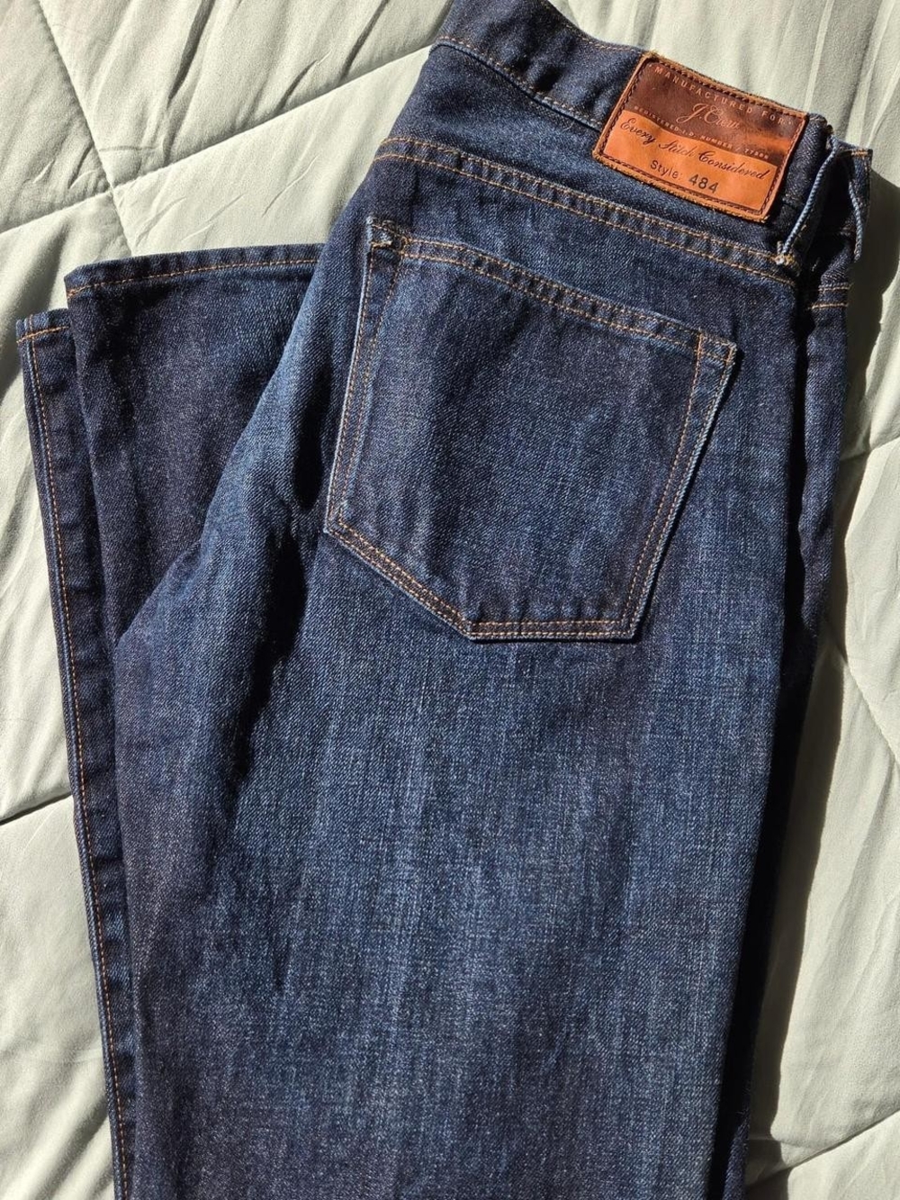 J.Crew 484 Slim Fit Jeans Indigo Dark Wash Blue Denim Mens Size 31x30